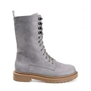 Journee Collection Womens Cadee Zip up Mid calf Combat & Lace-up Boots Size 9